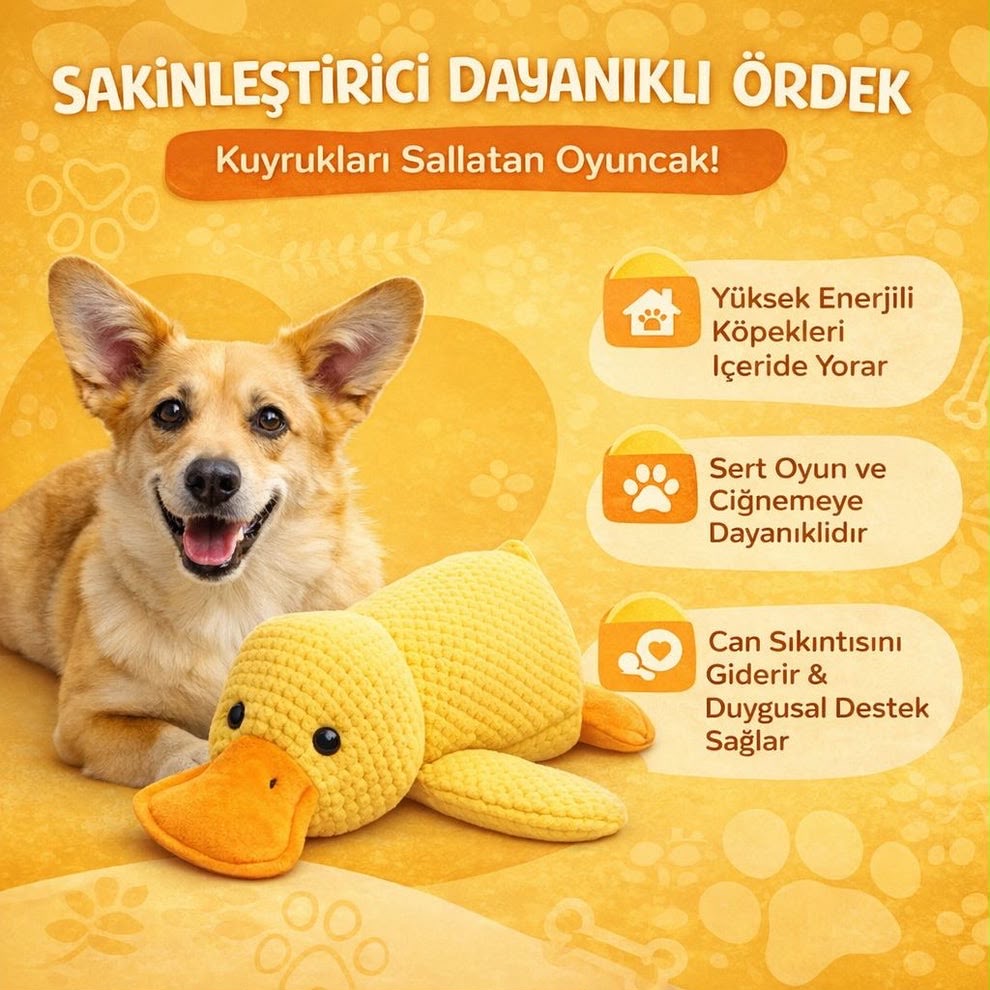 HappyDuck™ Öten ve Hışırdayan Oyun Arkadaşı