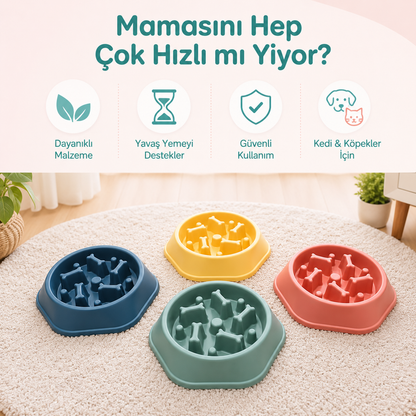 SlowFeeder™ – Hızlı Yiyen Köpekler İçin Akıllı Mama Kabı