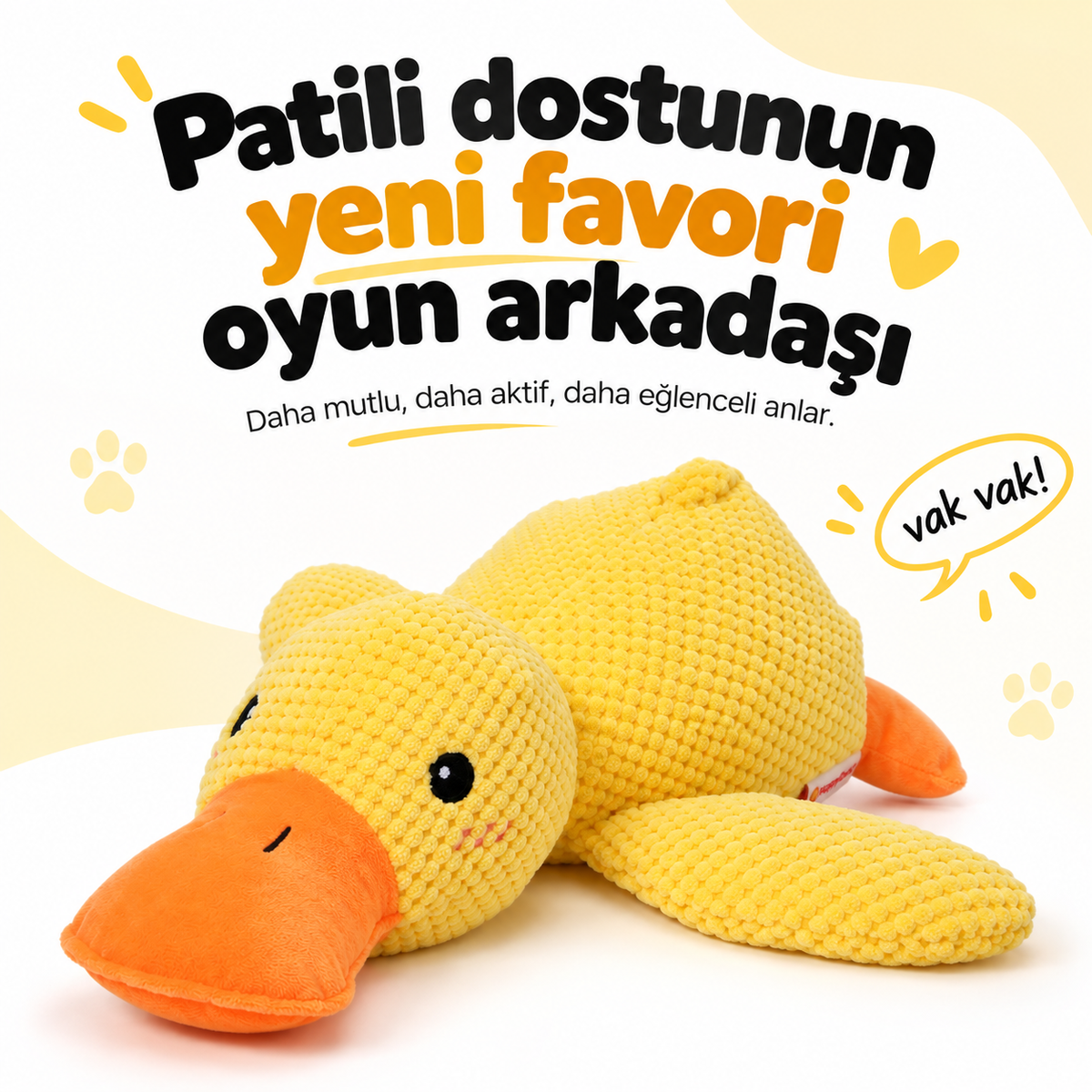 HappyDuck™ Öten ve Hışırdayan Oyun Arkadaşı