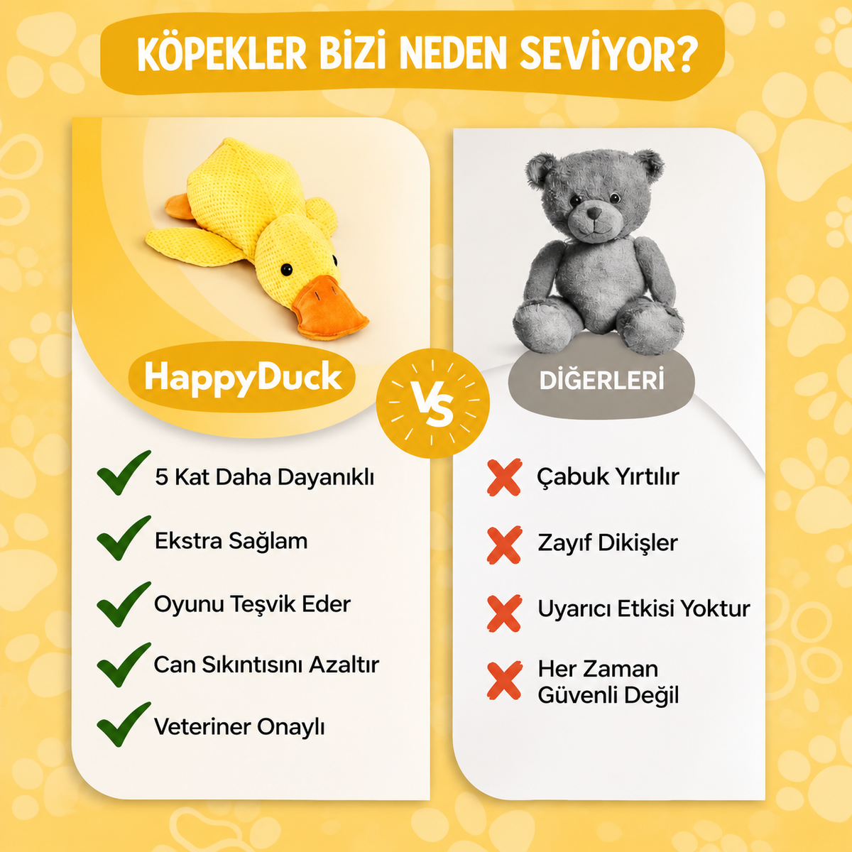 HappyDuck™ Öten ve Hışırdayan Oyun Arkadaşı